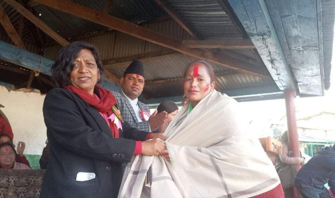 कर्णाली खबरकर्मी दिलमाया शाही सम्मानित